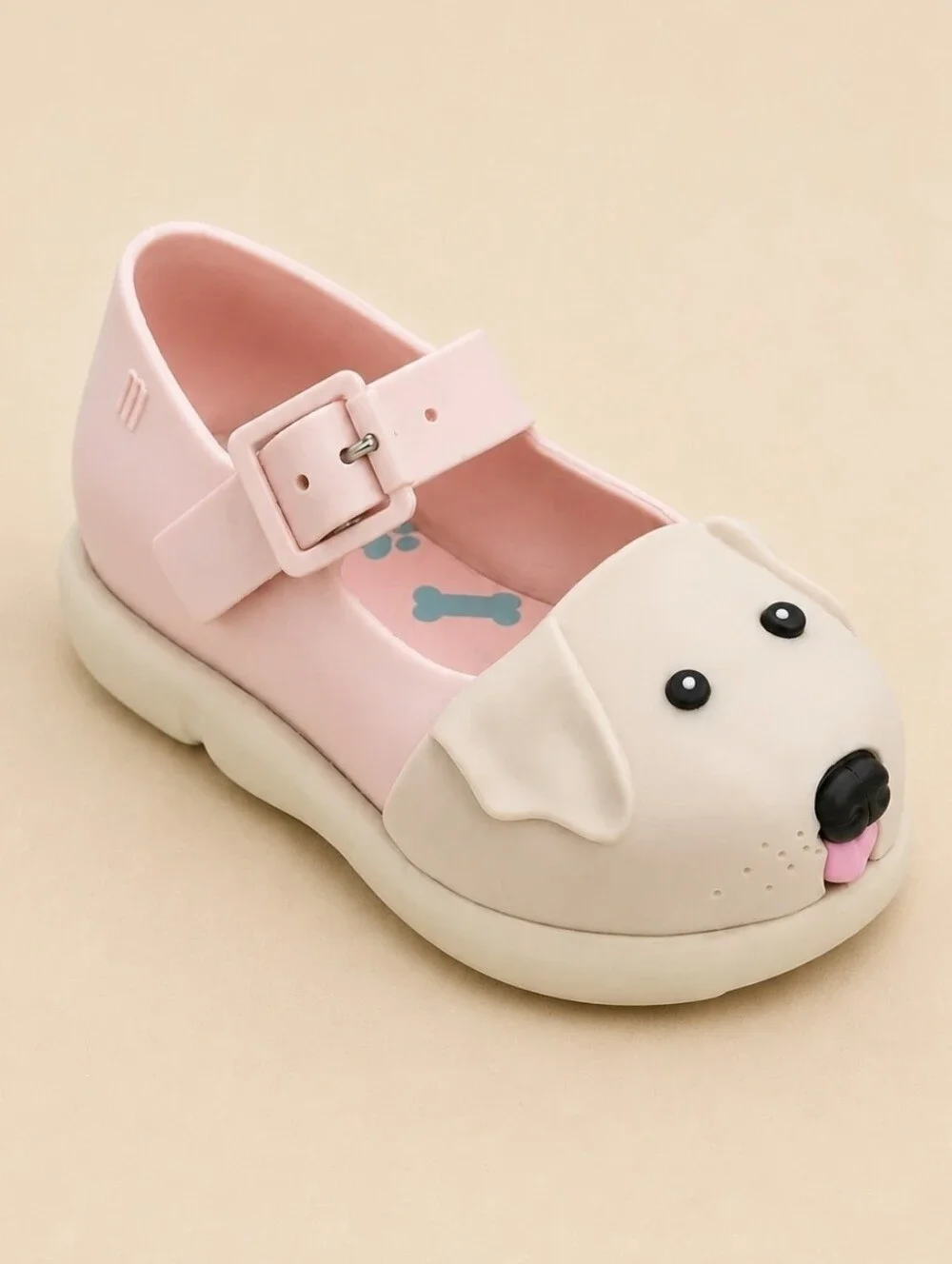Mini Melissa Play Step Puppy Dog Mary Jane Shoes Pink Toddler Size 6